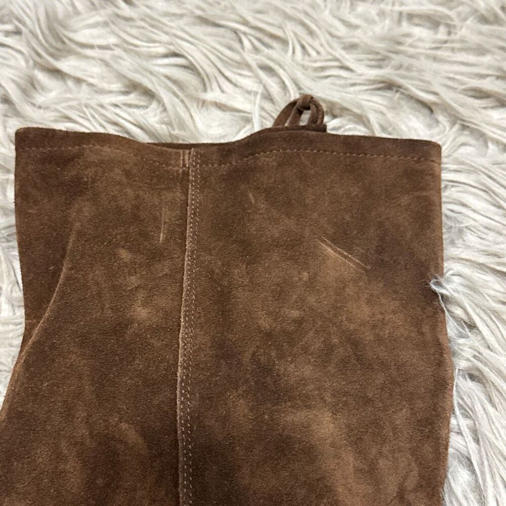 Coach Arianna suede leather fringe boots size 7 - Picture 3 of 6